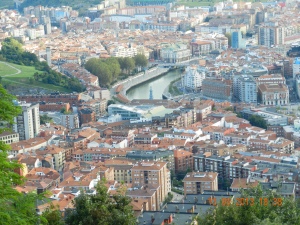 Bilbao vista dalla funicolare di Artxanda